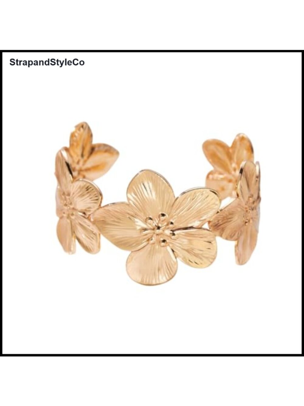 Chunky Gold Metal Butterfly Cuff Bangle Wide Statement Bracelet